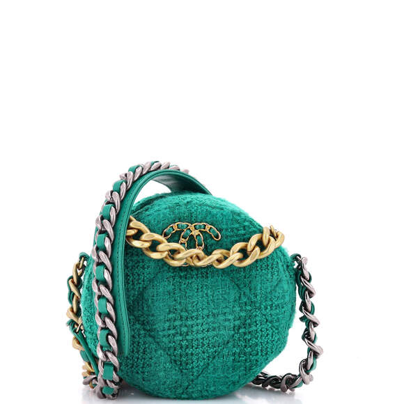 Chanel Handbags - Chanel 19 Round Clutch With Chain And #240512C26B
